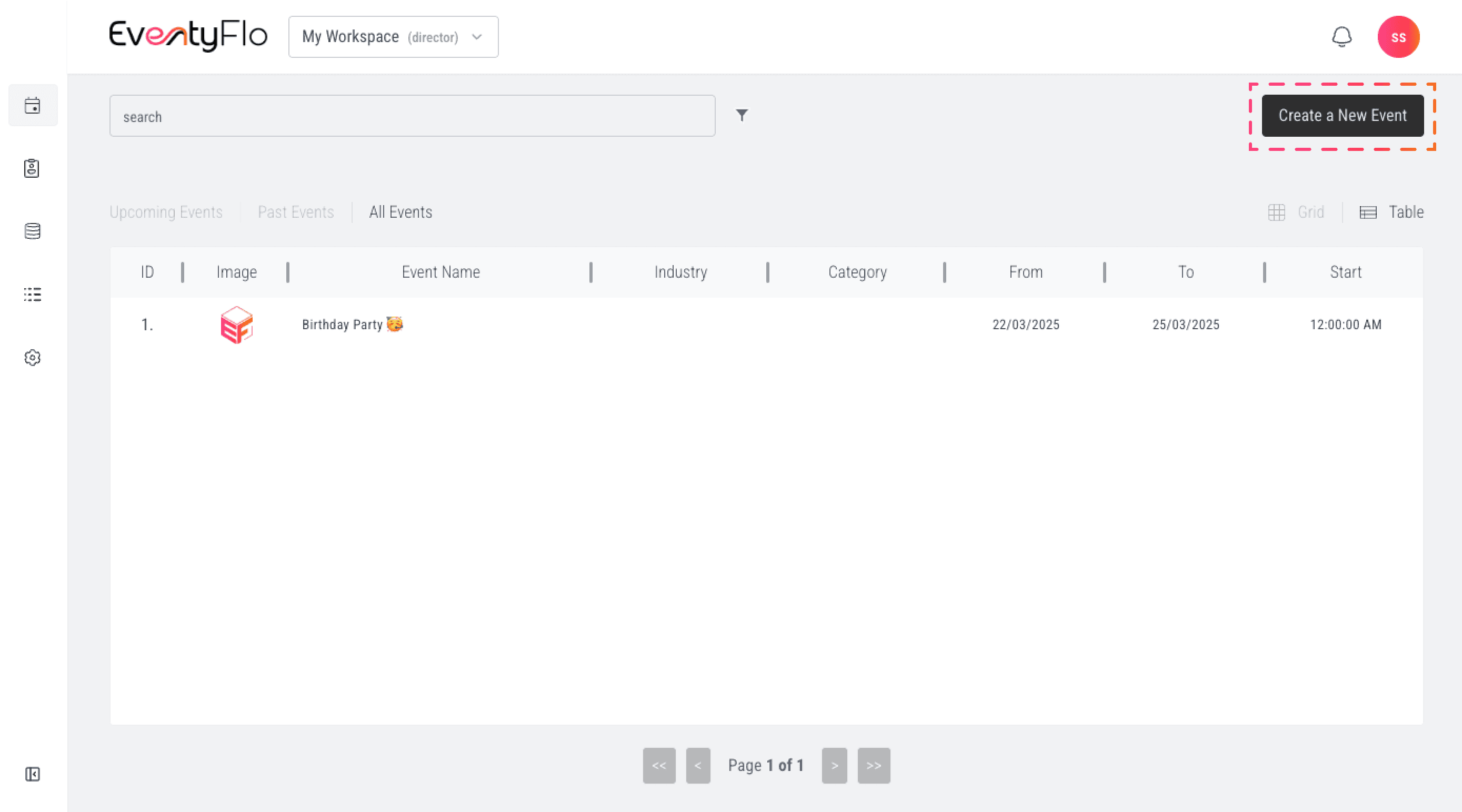 Event Dashboard